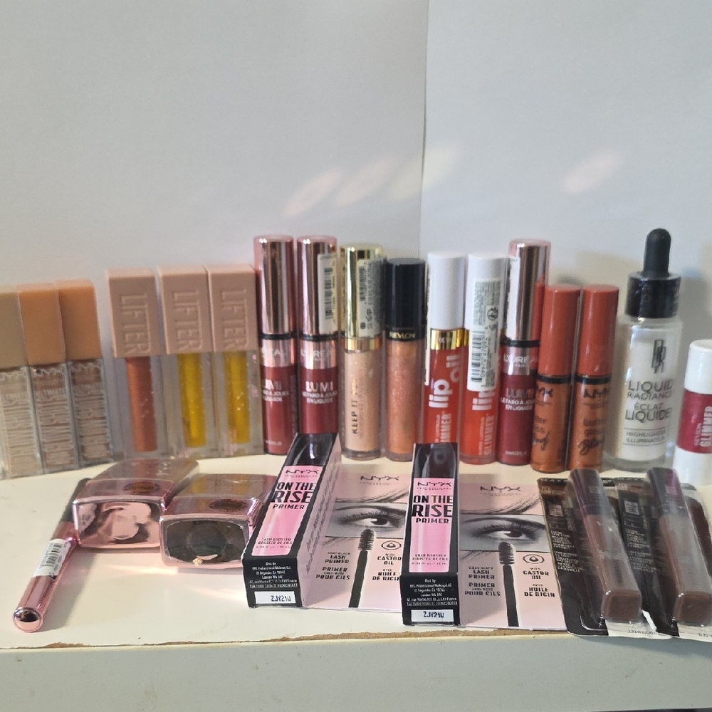 NYX Maybeline Lorealrevlon Lip Gloss Eye Shadow Collection 25pcs